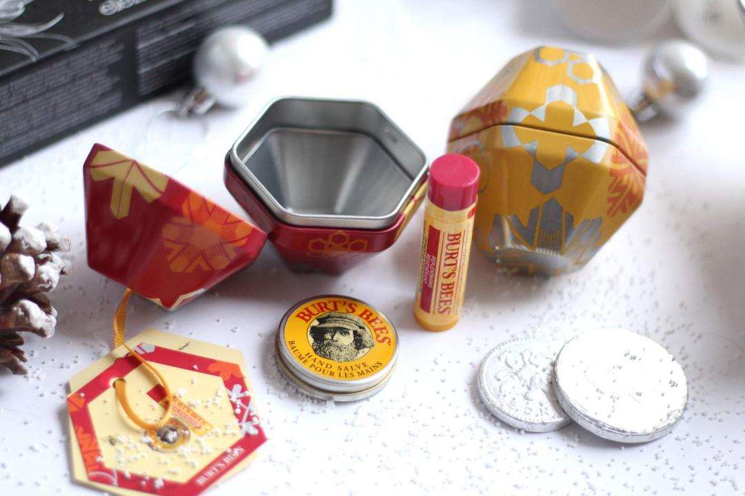 christmas-gift-guide-skincare-burts-bees-decorations-hand-salve-lip-balm
