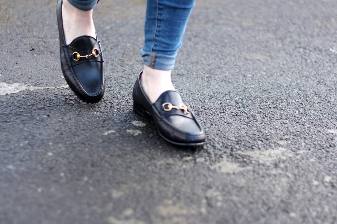 cos-coat-gucci-loafers-warehouse-striped-jumper-chloe-drew-grey-outfit-12