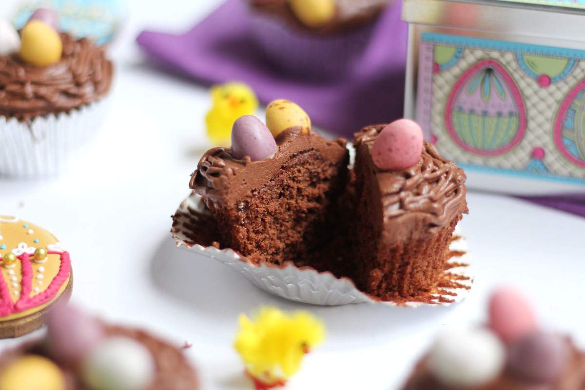 easter-chocolate-cupcakes-mini-eggs-recipe-nest-biscuiteers-decorated-egg-biscuits-review