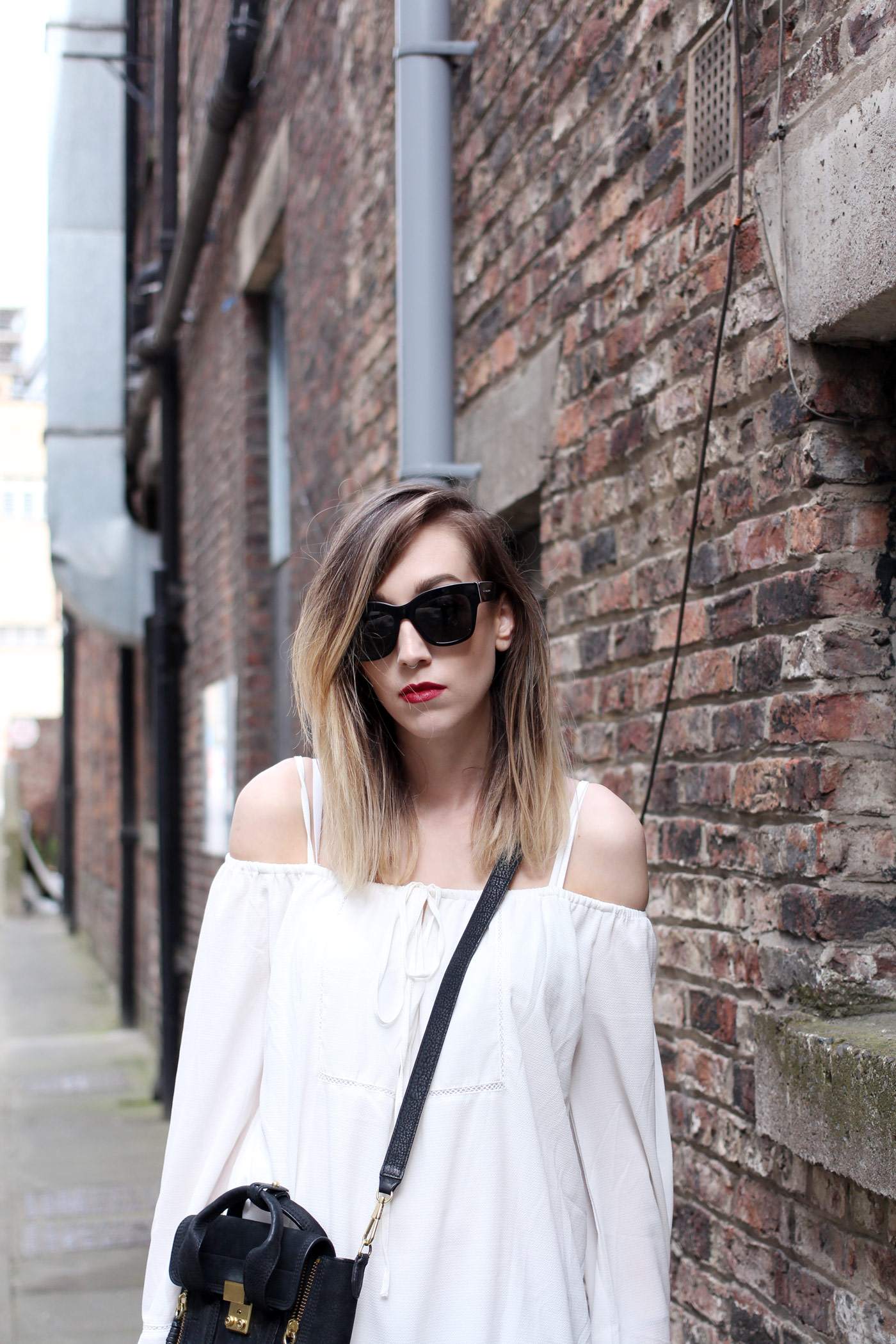 white-off-shoulder-dress-phillip-lim-pashli-mini-chloe-susanna-boots-4