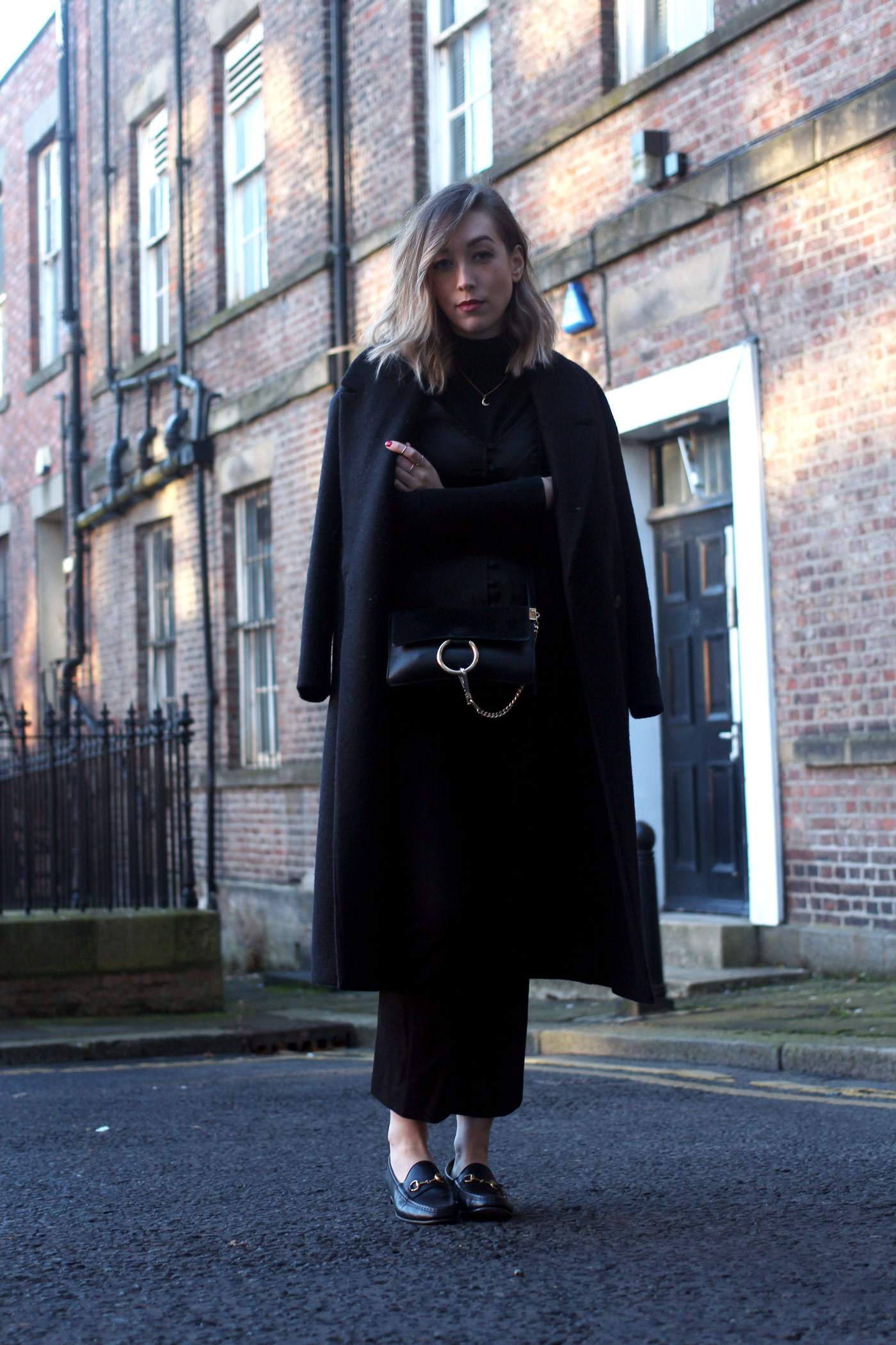 all-black-winter-look-nobodys-child-button-up-cami-gucci-loafers-chloe-faye-1jpg