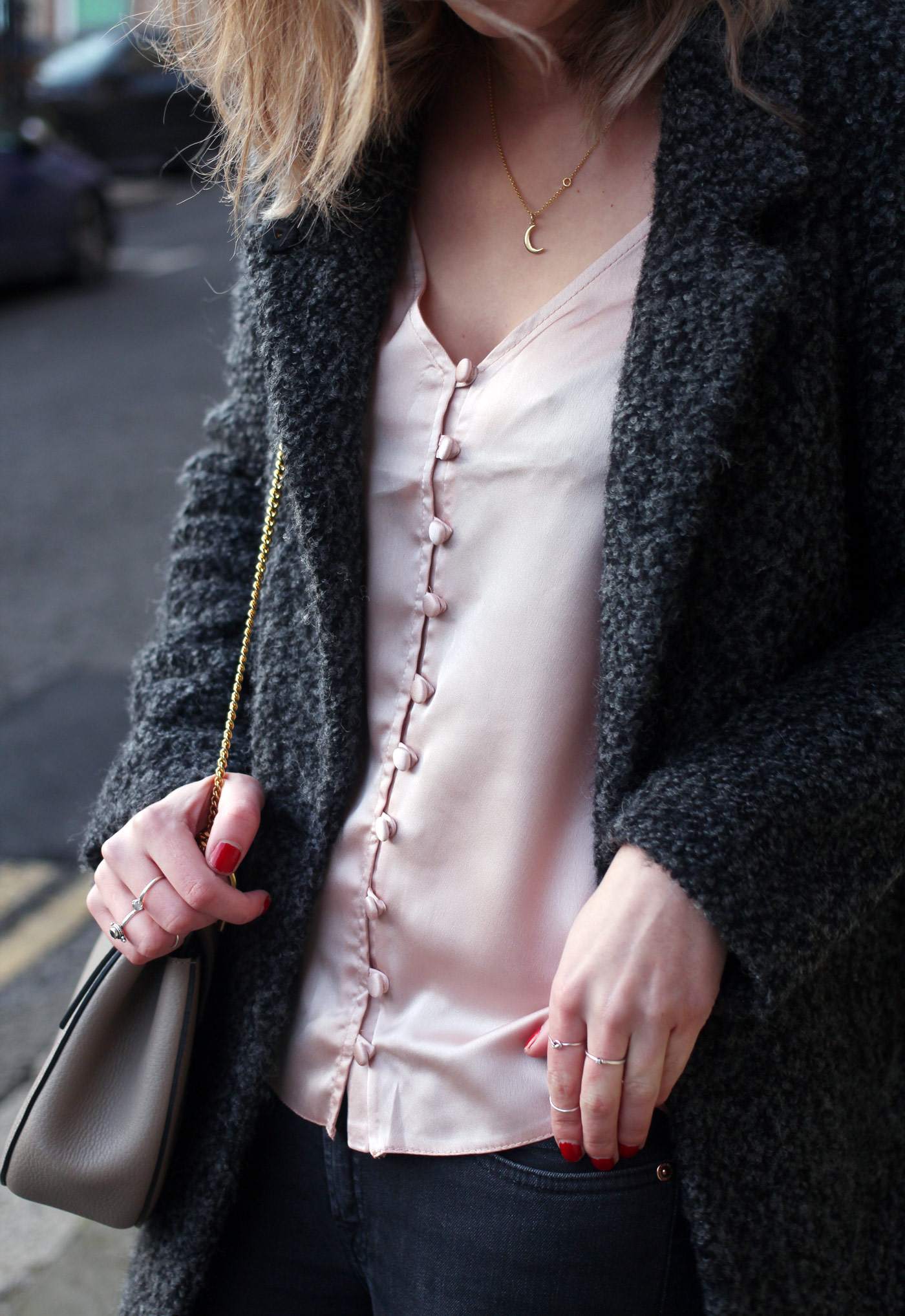 nude-pink-button-up-silk-cami-top-chloe-drew-bag-grey-8