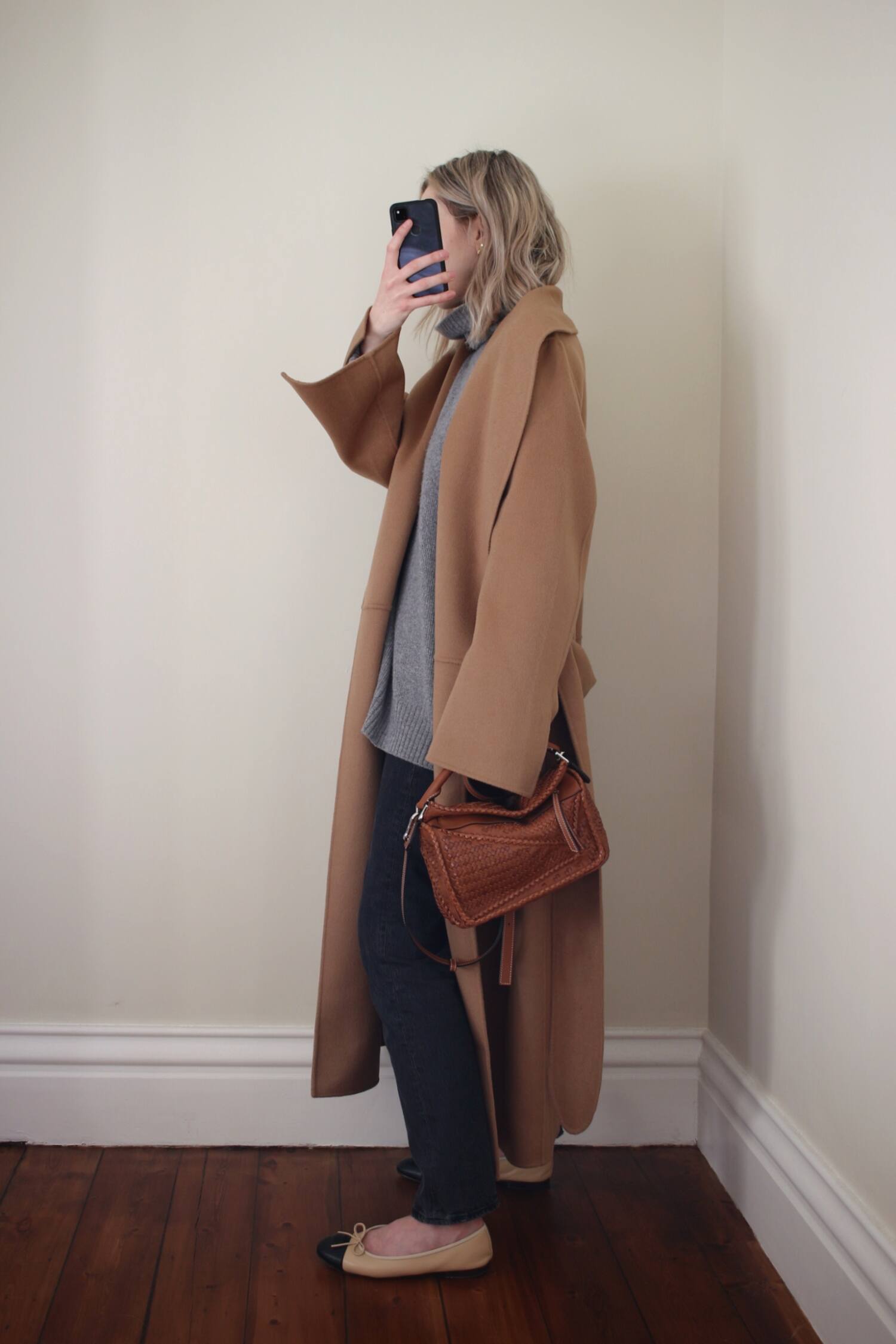Belted online robe coat